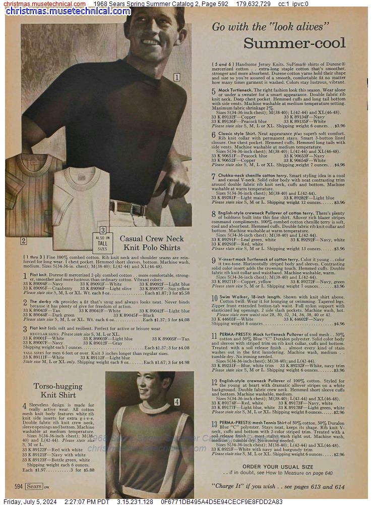 1968 Sears Spring Summer Catalog 2, Page 592