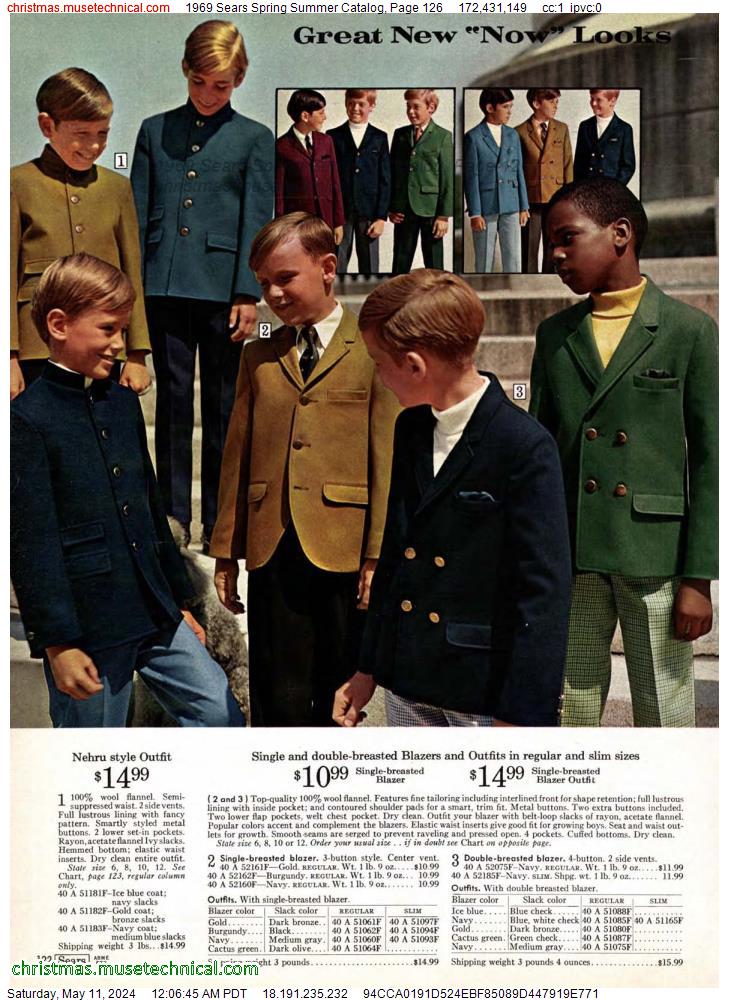 1969 Sears Spring Summer Catalog, Page 126