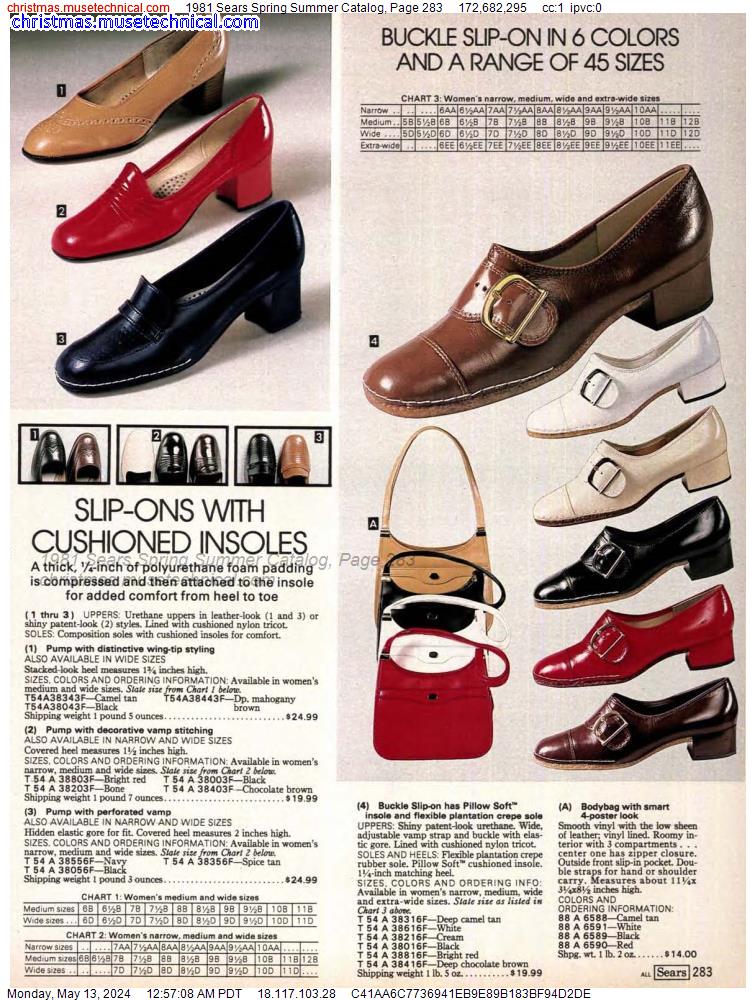 1981 Sears Spring Summer Catalog, Page 283