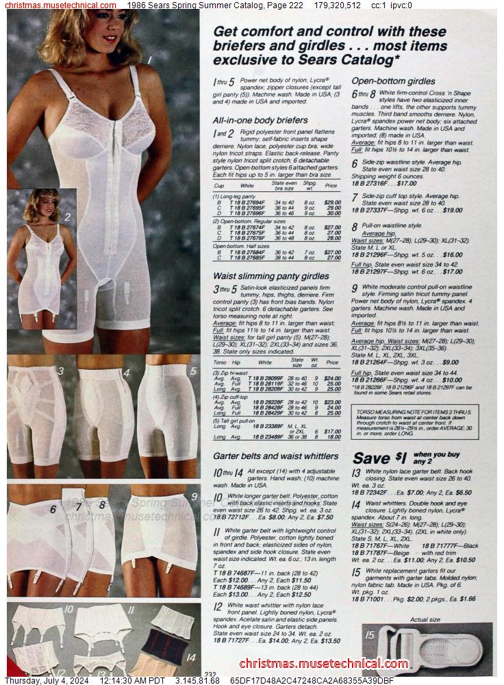 1986 Sears Spring Summer Catalog, Page 222