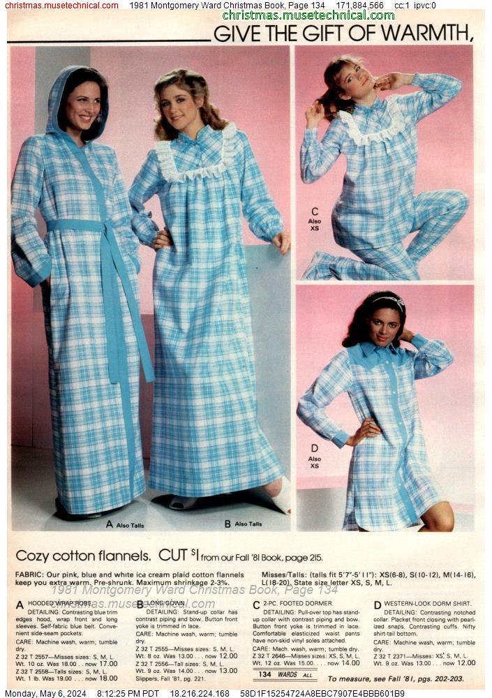 1981 Montgomery Ward Christmas Book, Page 134
