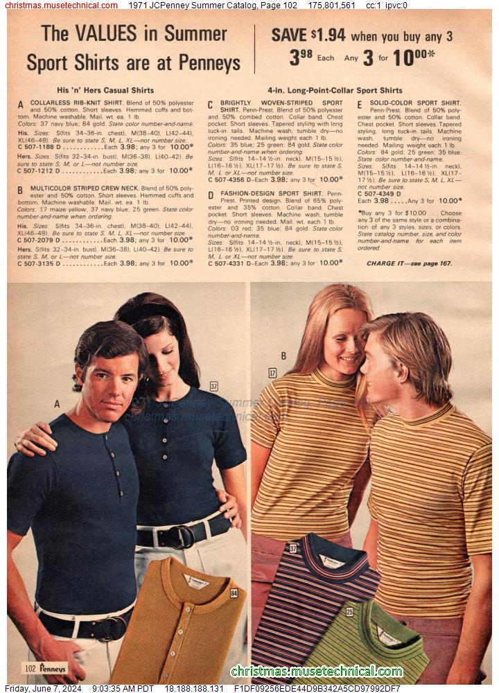 1971 JCPenney Summer Catalog, Page 102
