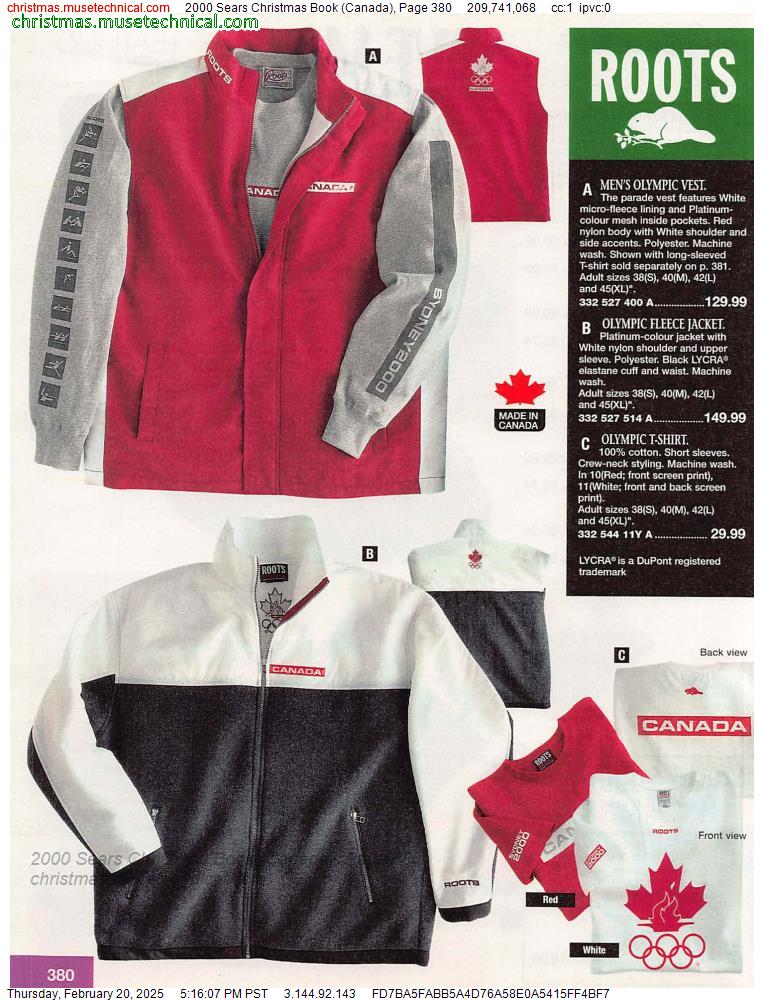 2000 Sears Christmas Book (Canada), Page 380