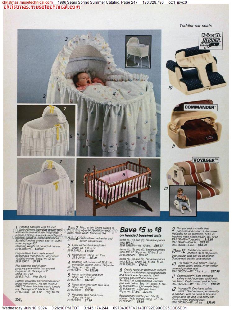 1986 Sears Spring Summer Catalog, Page 247