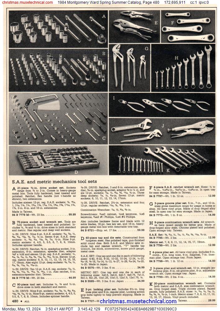 1984 Montgomery Ward Spring Summer Catalog, Page 480