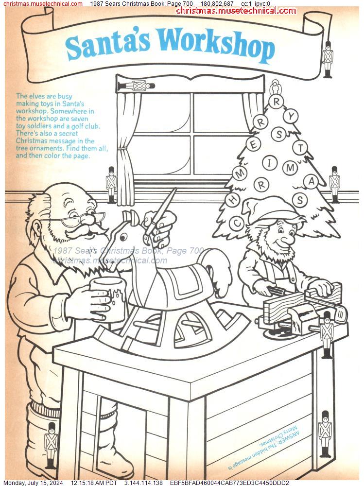 1987 Sears Christmas Book, Page 700