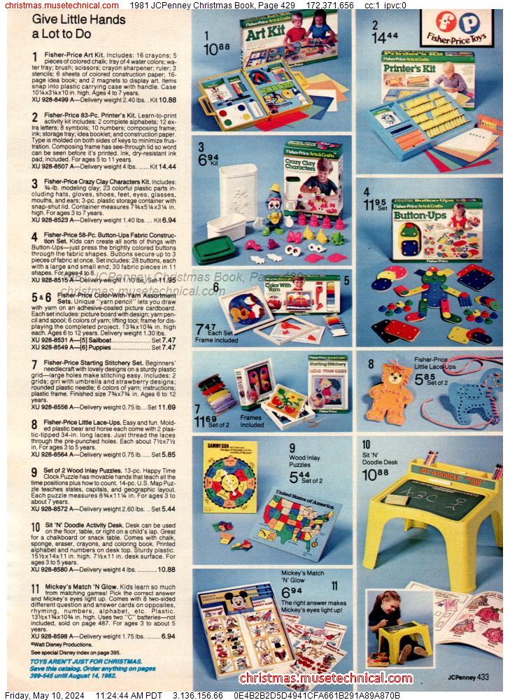 1981 JCPenney Christmas Book, Page 429