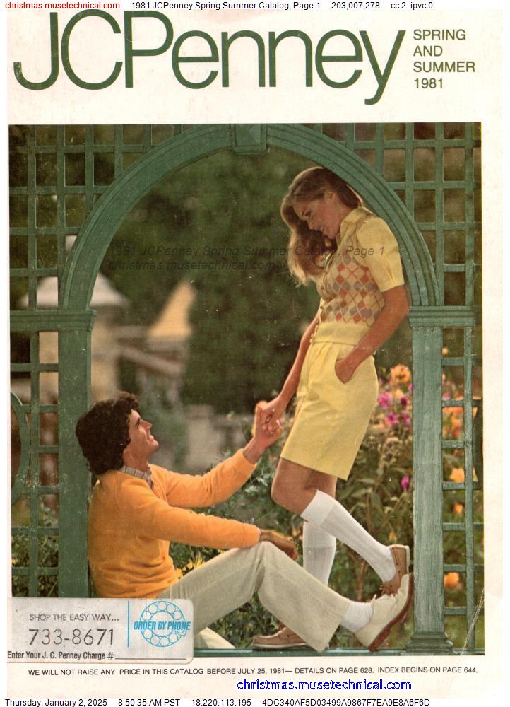 1981 JCPenney Spring Summer Catalog, Page 1