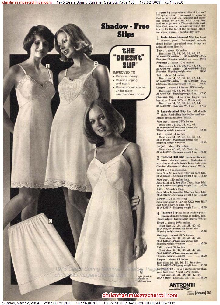 1975 Sears Spring Summer Catalog, Page 163