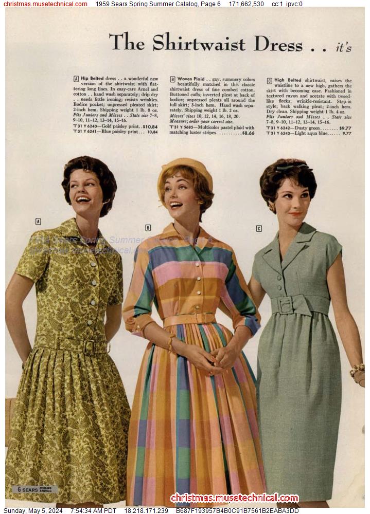 1959 Sears Spring Summer Catalog, Page 6