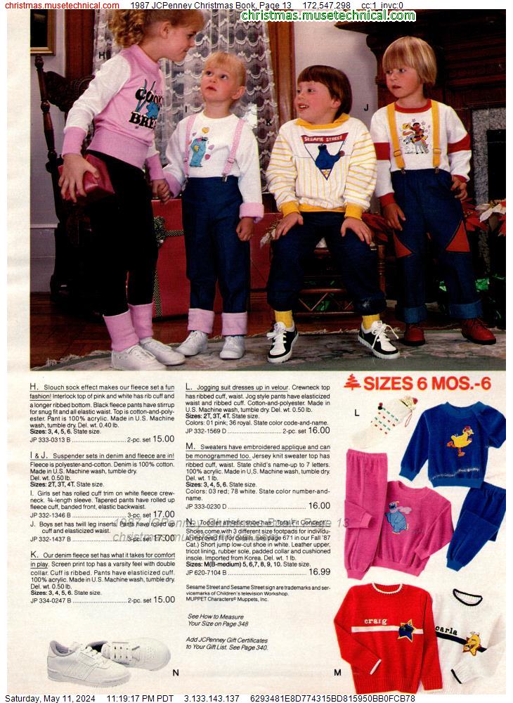 1987 JCPenney Christmas Book, Page 13