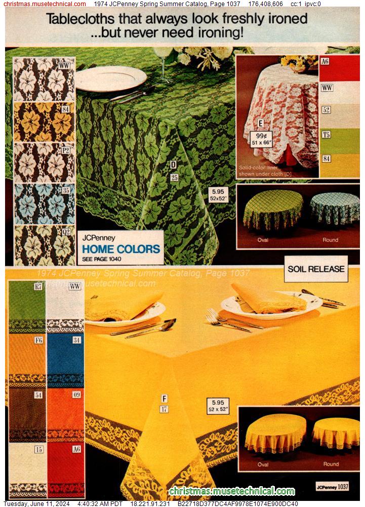 1974 JCPenney Spring Summer Catalog, Page 1037