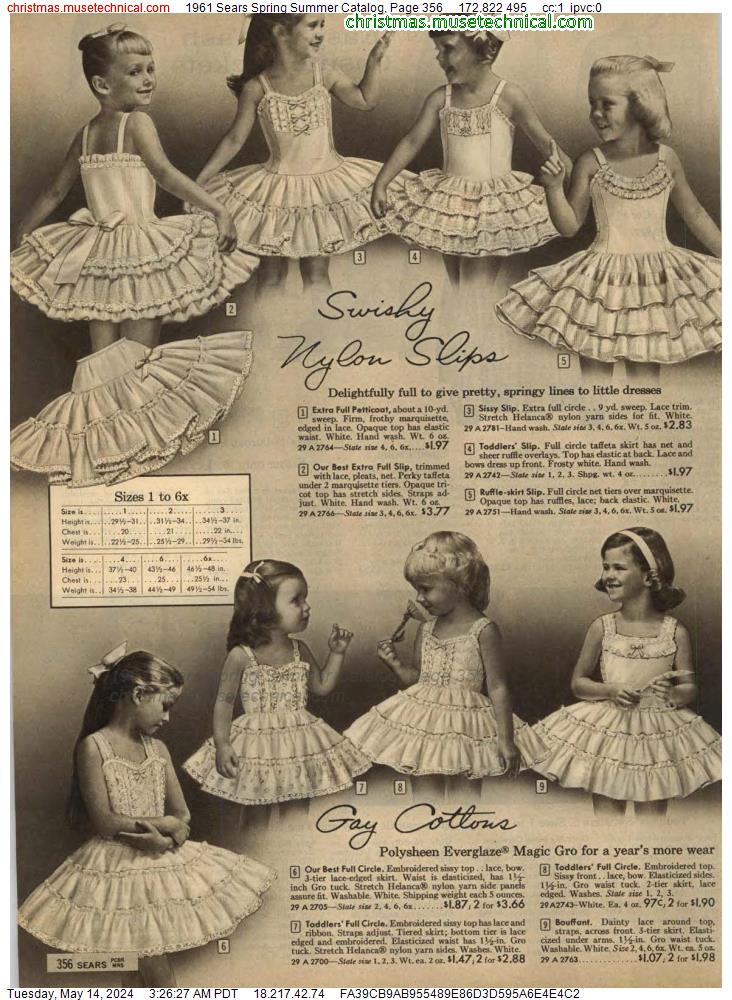 1961 Sears Spring Summer Catalog, Page 356