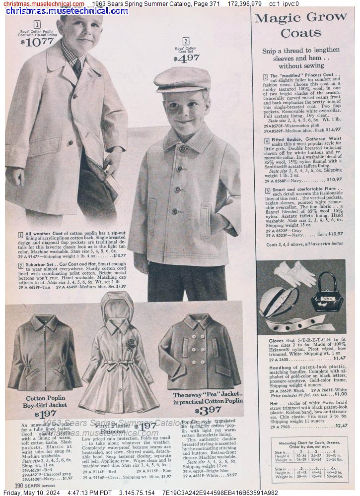 1963 Sears Spring Summer Catalog, Page 371