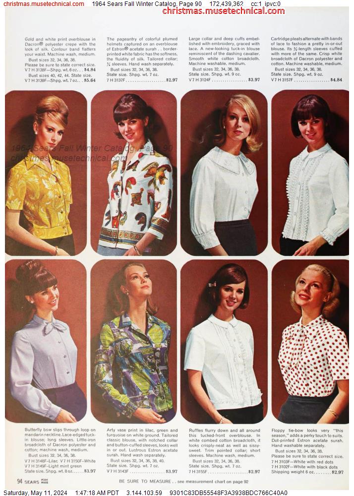 1964 Sears Fall Winter Catalog, Page 90