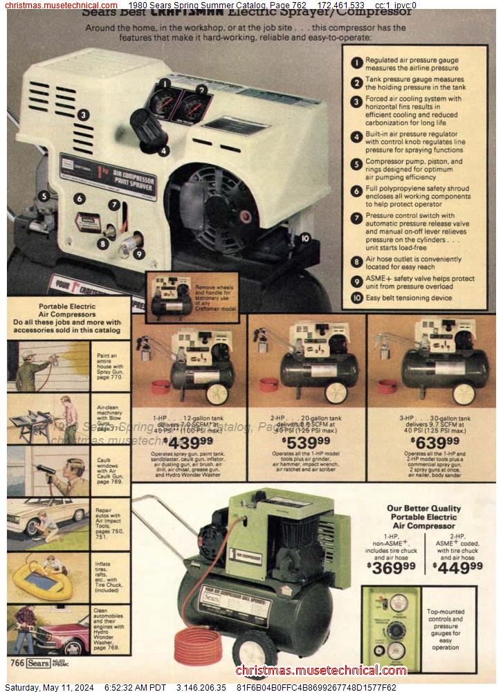 1980 Sears Spring Summer Catalog, Page 762