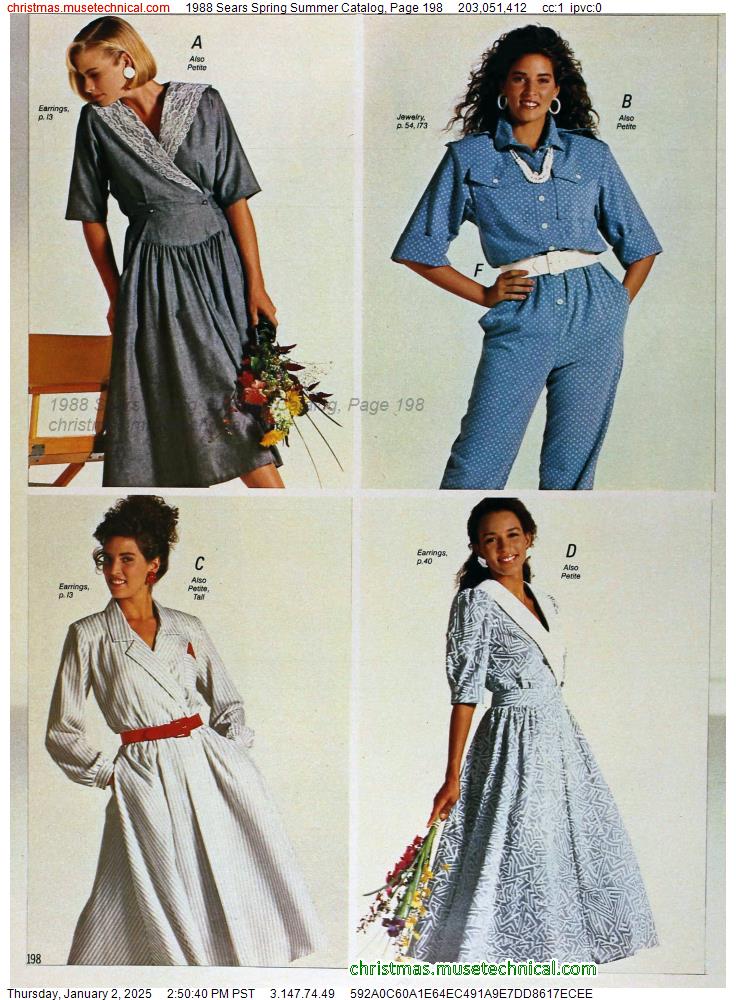 1988 Sears Spring Summer Catalog, Page 198