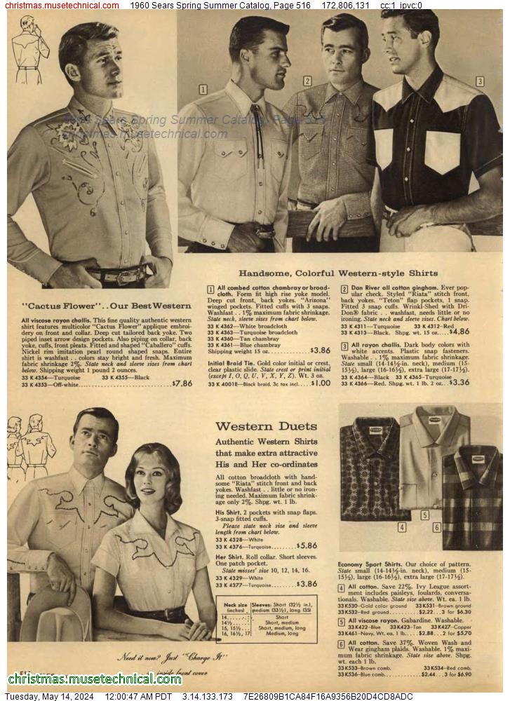 1960 Sears Spring Summer Catalog, Page 516