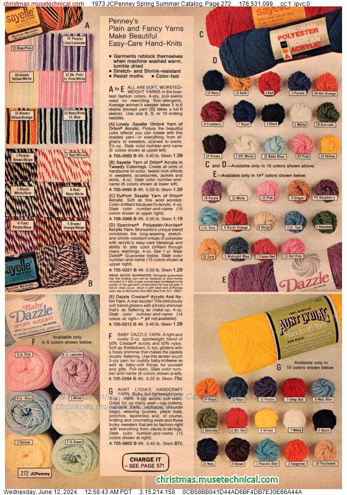 1973 JCPenney Spring Summer Catalog, Page 272