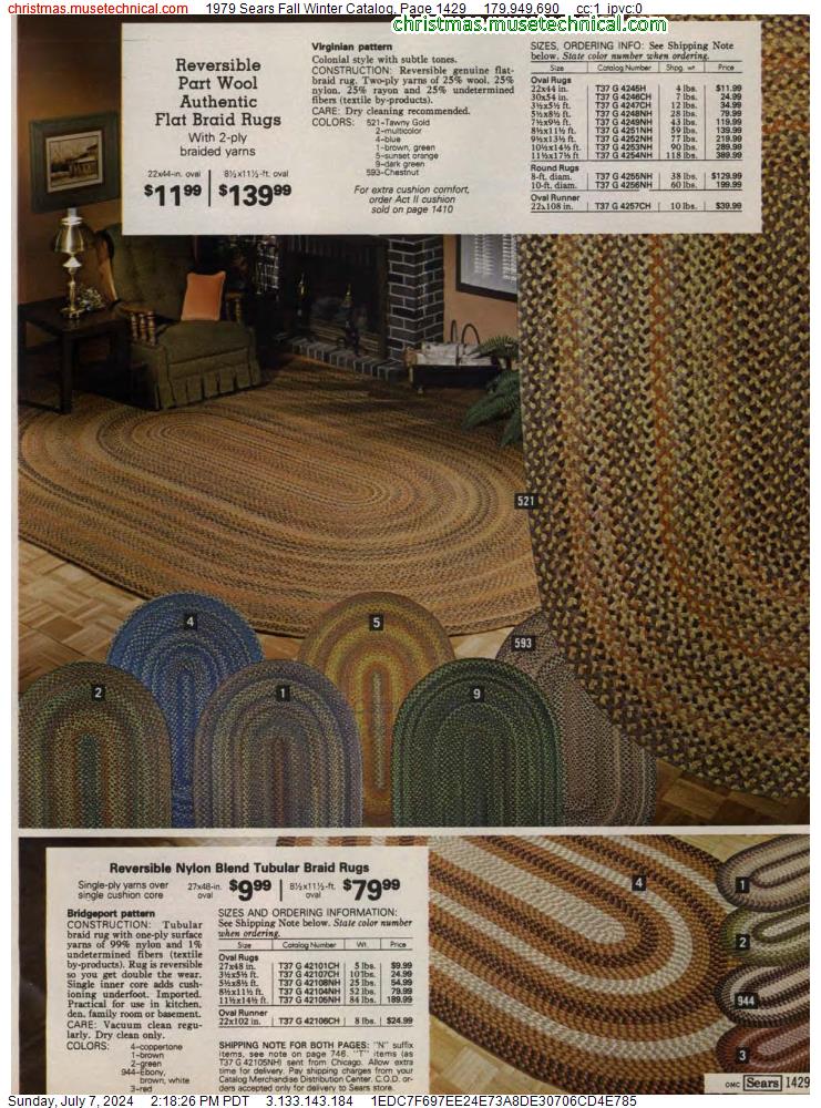1979 Sears Fall Winter Catalog, Page 1429