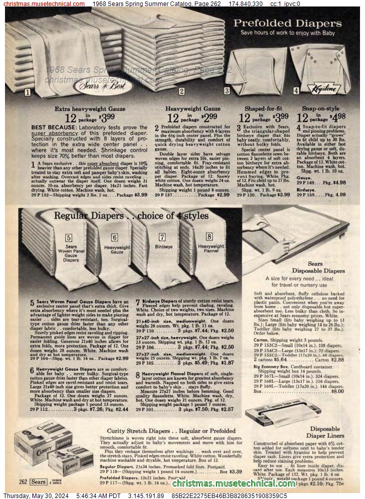 1968 Sears Spring Summer Catalog, Page 262