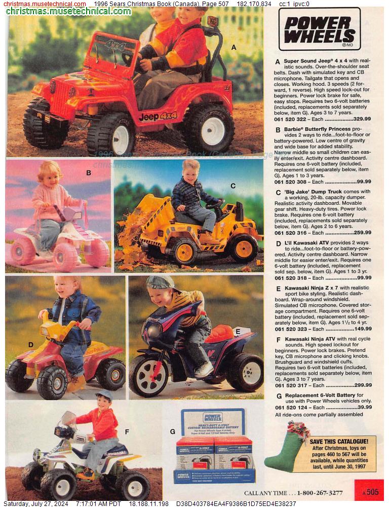 1996 Sears Christmas Book (Canada), Page 507