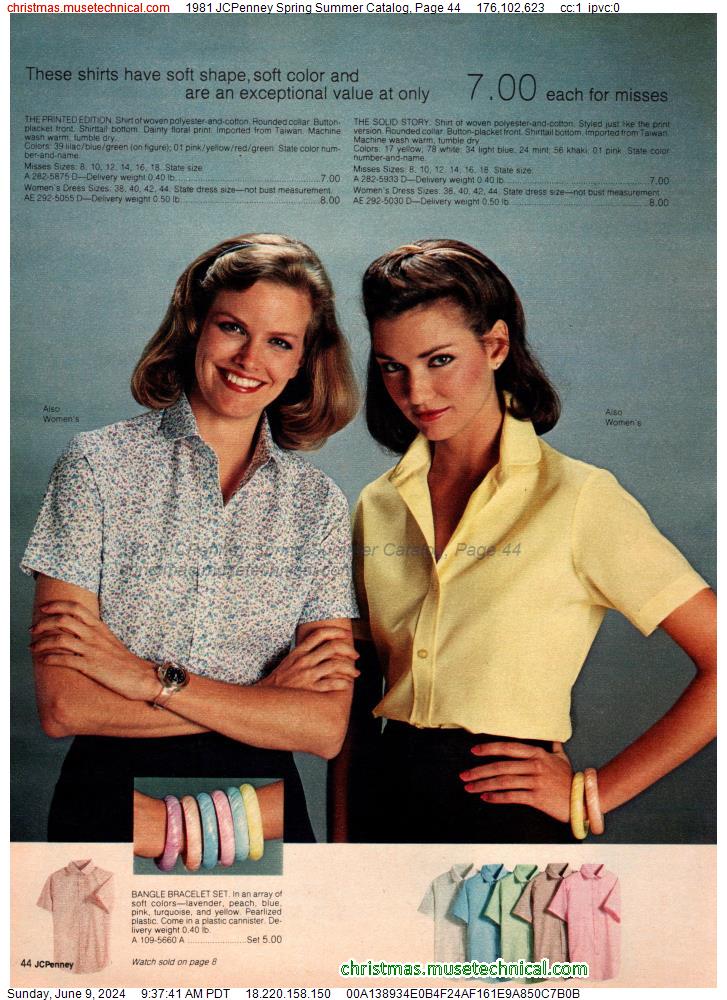 1981 JCPenney Spring Summer Catalog, Page 44