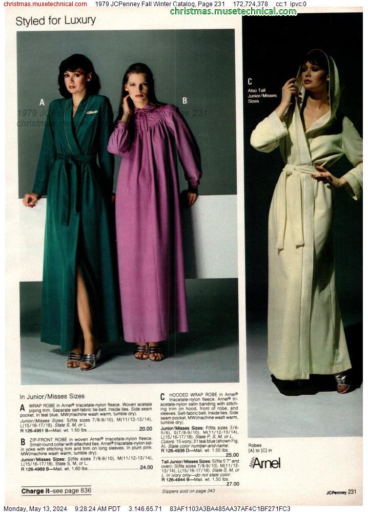 1979 JCPenney Fall Winter Catalog, Page 231