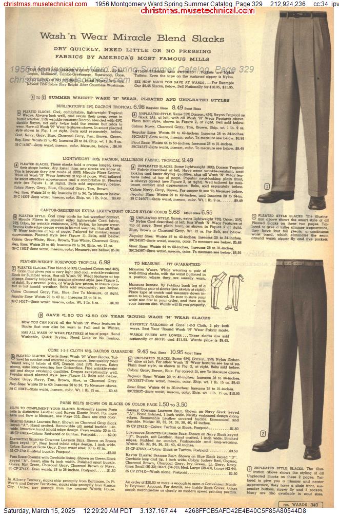 1956 Montgomery Ward Spring Summer Catalog, Page 329