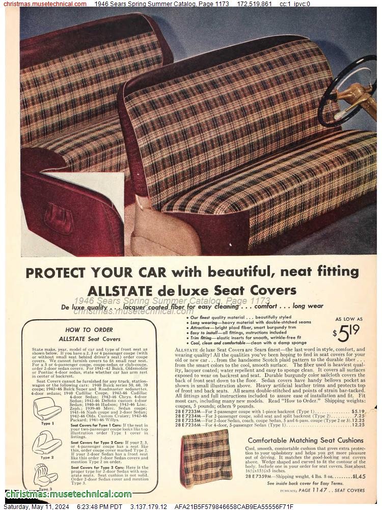 1946 Sears Spring Summer Catalog, Page 1173