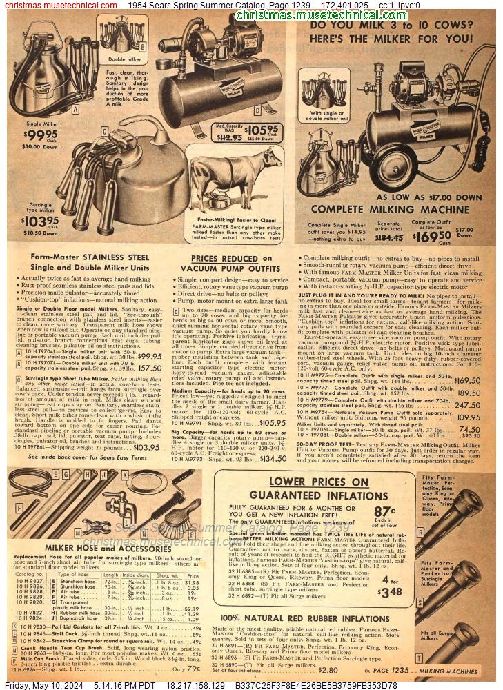 1954 Sears Spring Summer Catalog, Page 1239