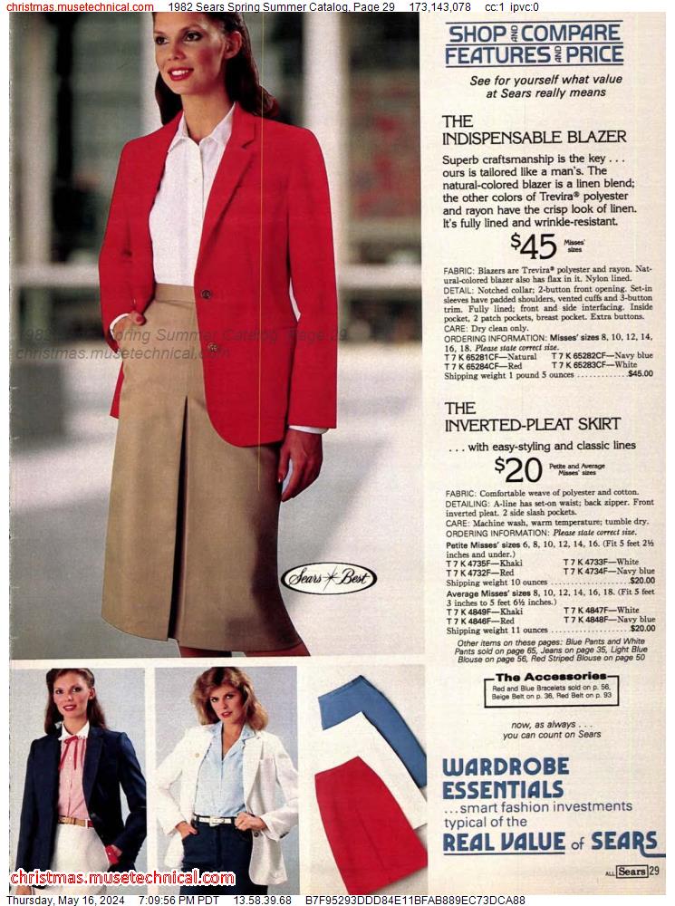 1982 Sears Spring Summer Catalog, Page 29