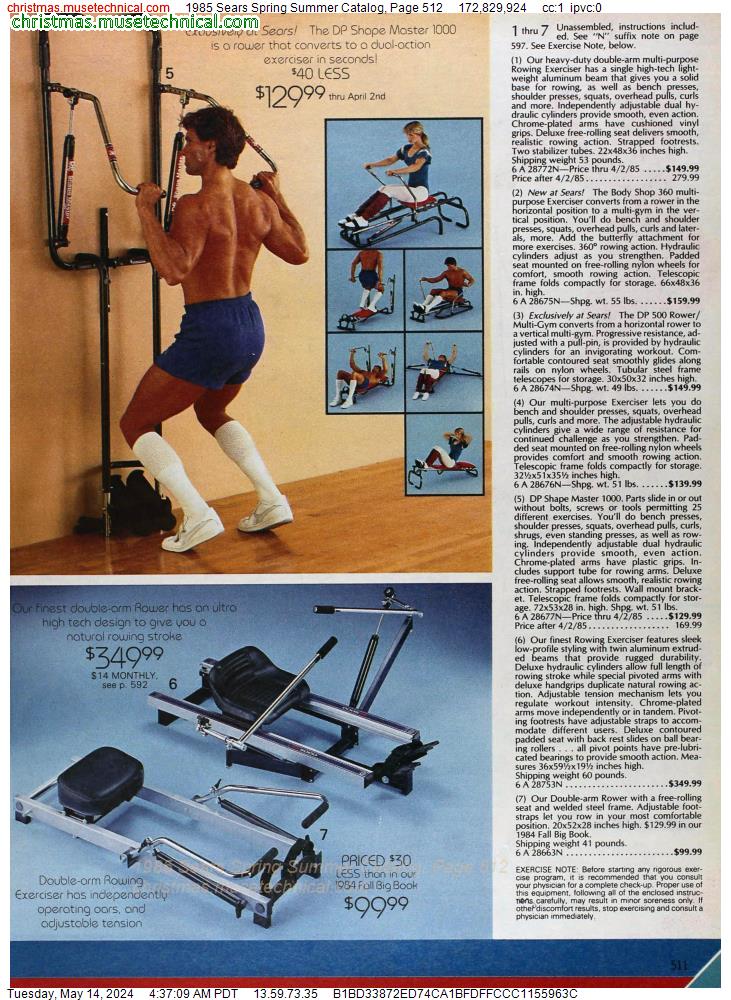 1985 Sears Spring Summer Catalog, Page 512
