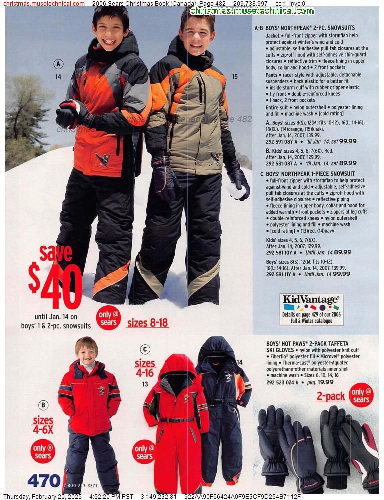 2006 Sears Christmas Book (Canada), Page 482