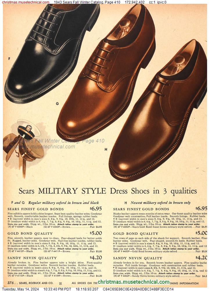 1943 Sears Fall Winter Catalog, Page 410