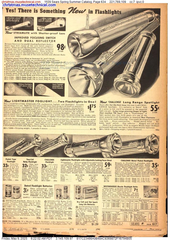 1939 Sears Spring Summer Catalog, Page 634
