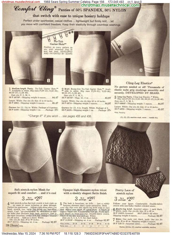 1968 Sears Spring Summer Catalog, Page 156
