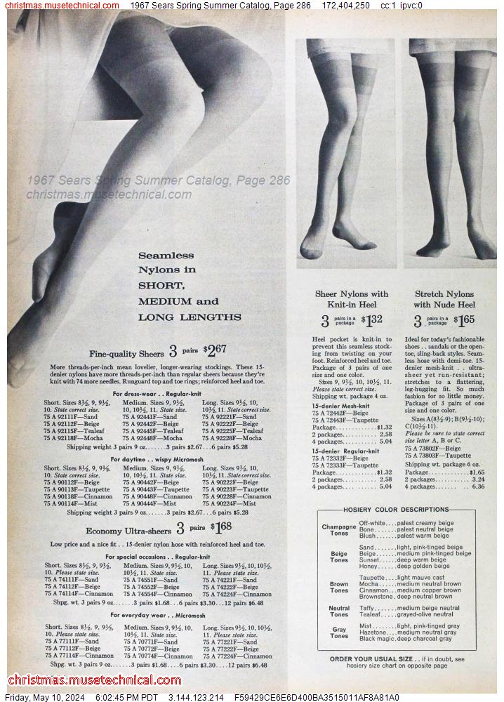 1967 Sears Spring Summer Catalog, Page 286
