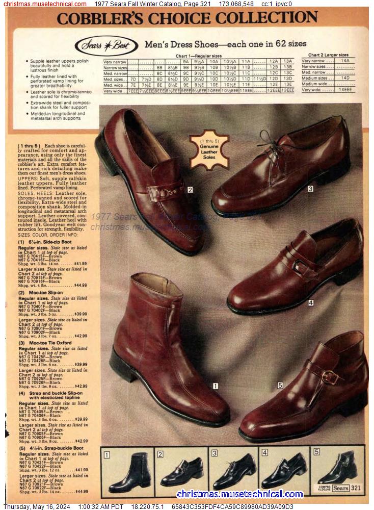 1977 Sears Fall Winter Catalog, Page 321