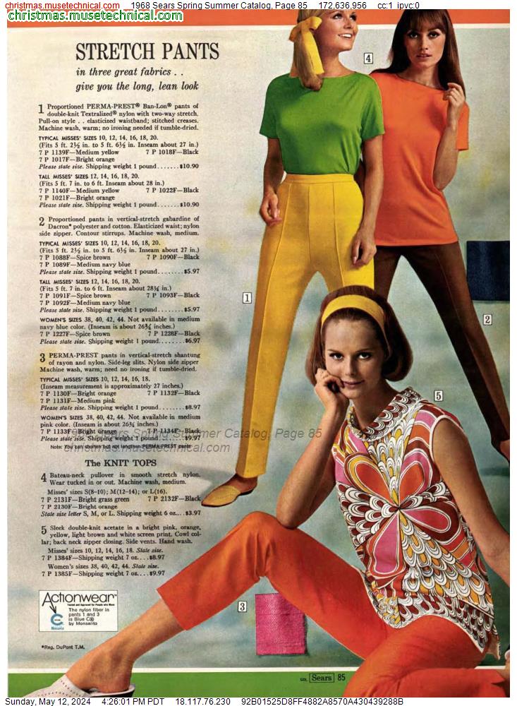 1968 Sears Spring Summer Catalog, Page 85