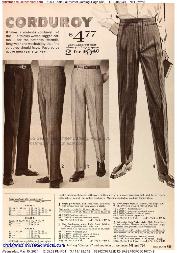 1963 Sears Fall Winter Catalog, Page 686