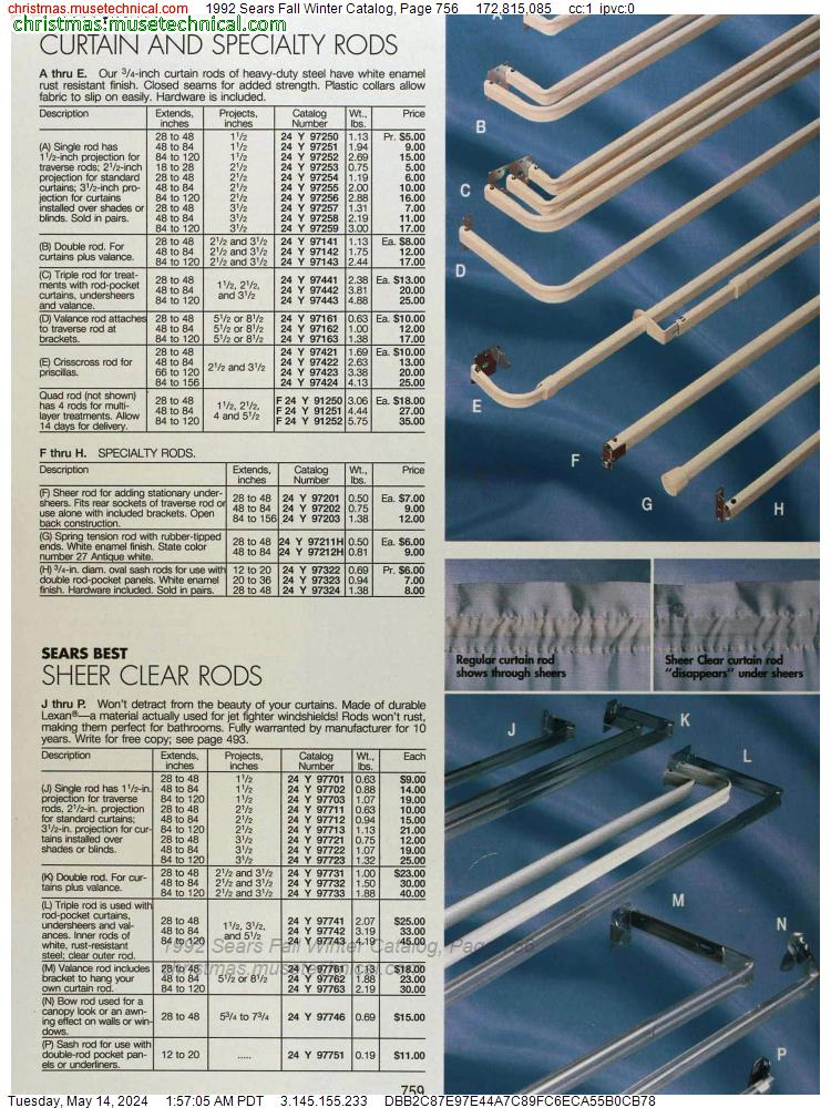 1992 Sears Fall Winter Catalog, Page 756