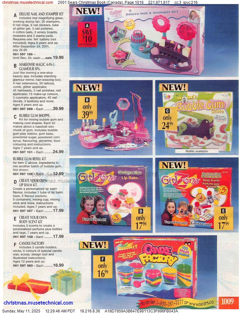 2001 Sears Christmas Book (Canada), Page 1019