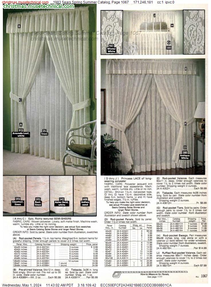 1983 Sears Spring Summer Catalog, Page 1067