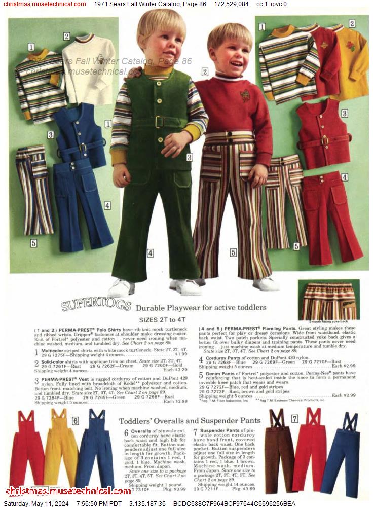 1971 Sears Fall Winter Catalog, Page 86 - Catalogs & Wishbooks