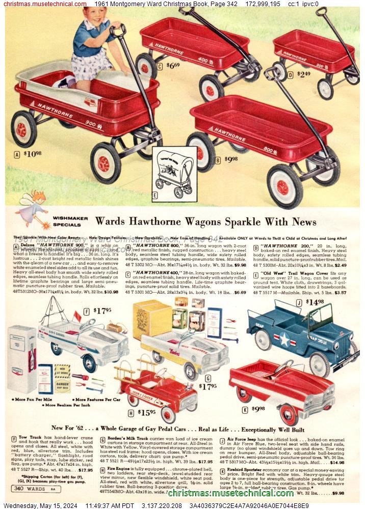 1961 Montgomery Ward Christmas Book, Page 342