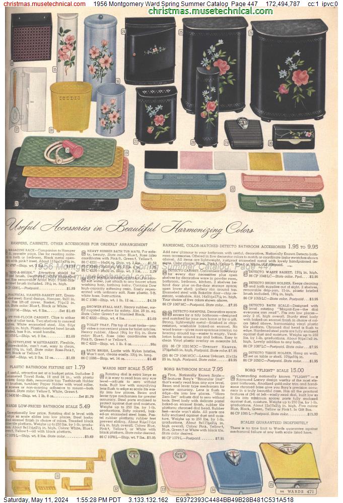 1956 Montgomery Ward Spring Summer Catalog, Page 447