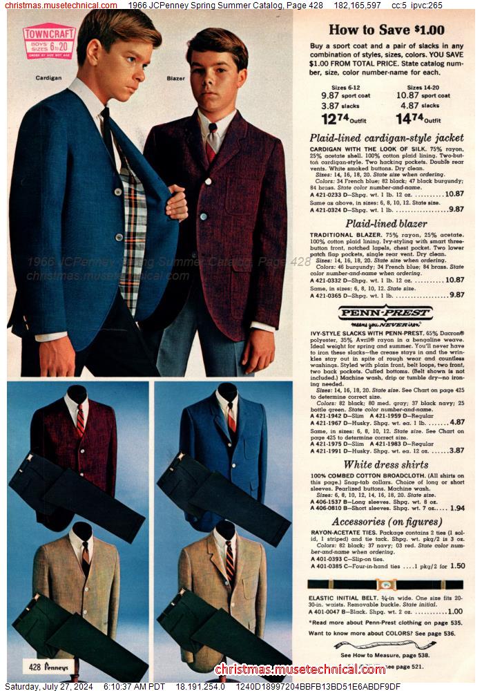 1966 JCPenney Spring Summer Catalog, Page 428
