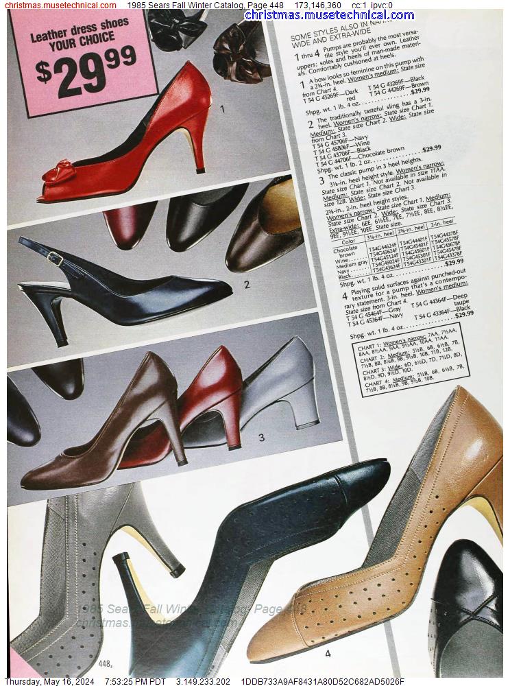 1985 Sears Fall Winter Catalog, Page 448