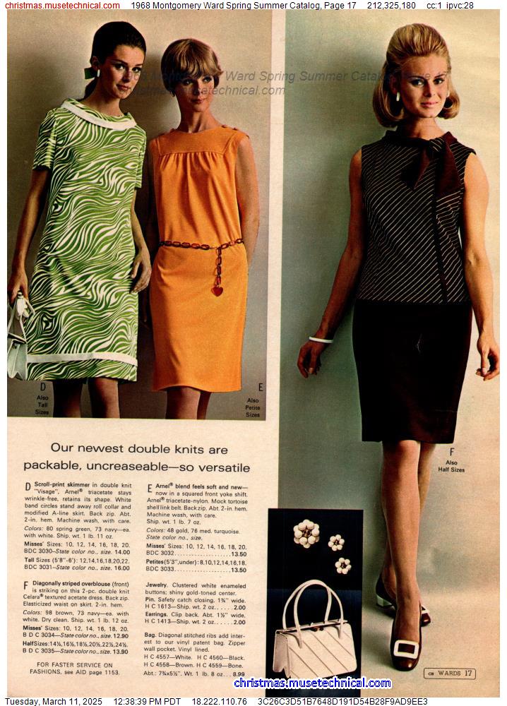 1968 Montgomery Ward Spring Summer Catalog, Page 17